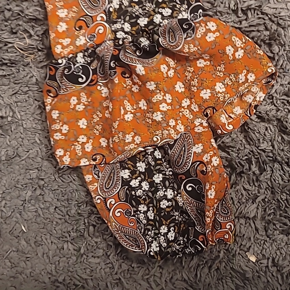 Shyanne Paisely Cowgirl Western Boho Dress Size Large - Picture 2 of 5